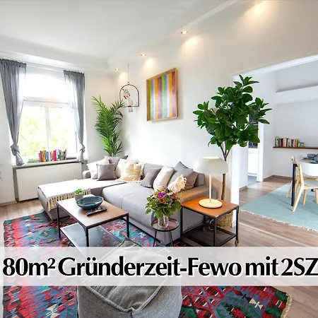 80M2 3R Wohnung Mit Privatem Parkplatz, Kingsize Betten, Smart-Tv, Etc Erfurt Exterior photo