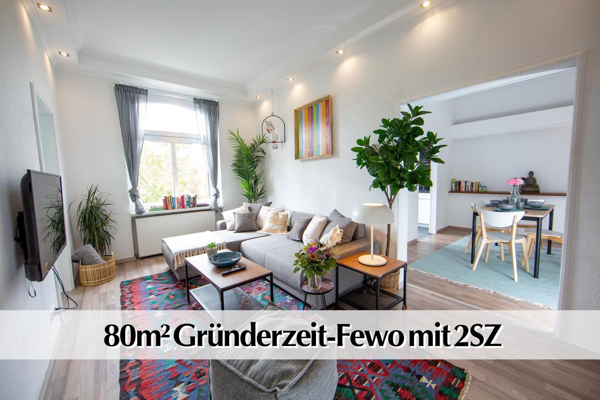80m2 3r Mit Privatem Parkplatz, Kingsize Betten, Smart-tv, Etc * Erfurt
